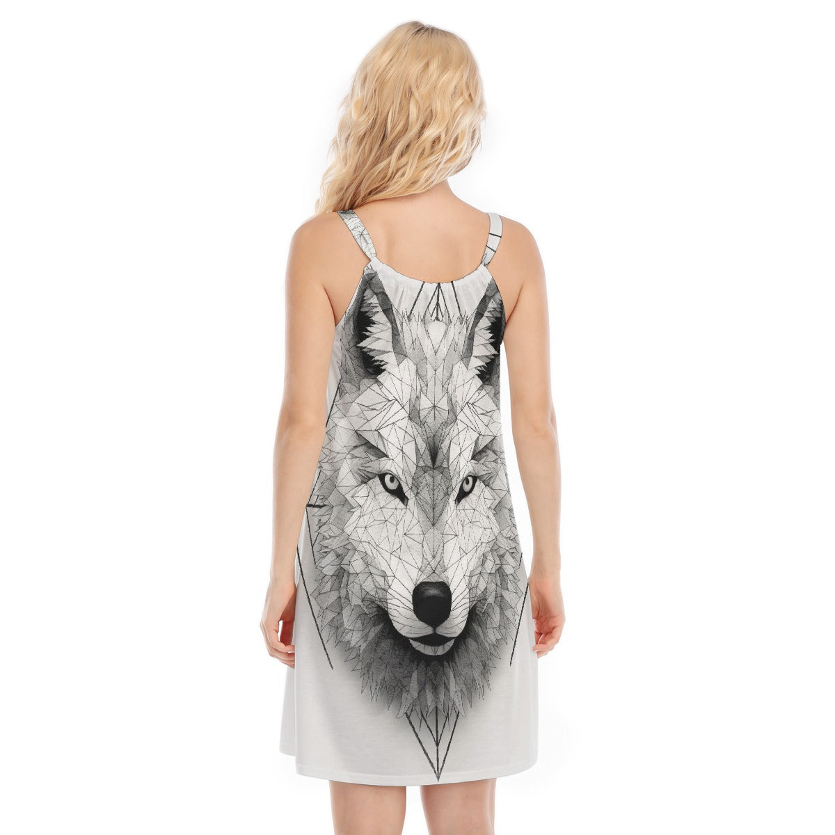 All-Over Print Women's O-neck Cami Dress