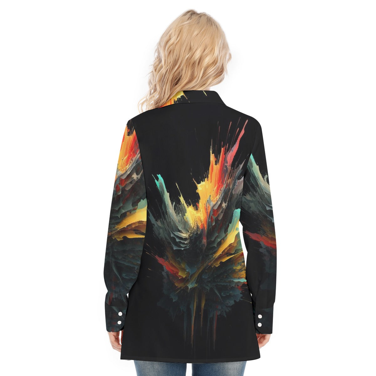 All-Over Print Women's Long Shirt