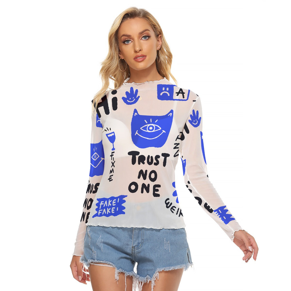 All-Over Print Women's Mesh T-shirt