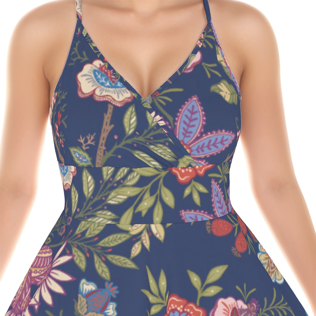 All-Over Print Women‘s Cross Cami Dress