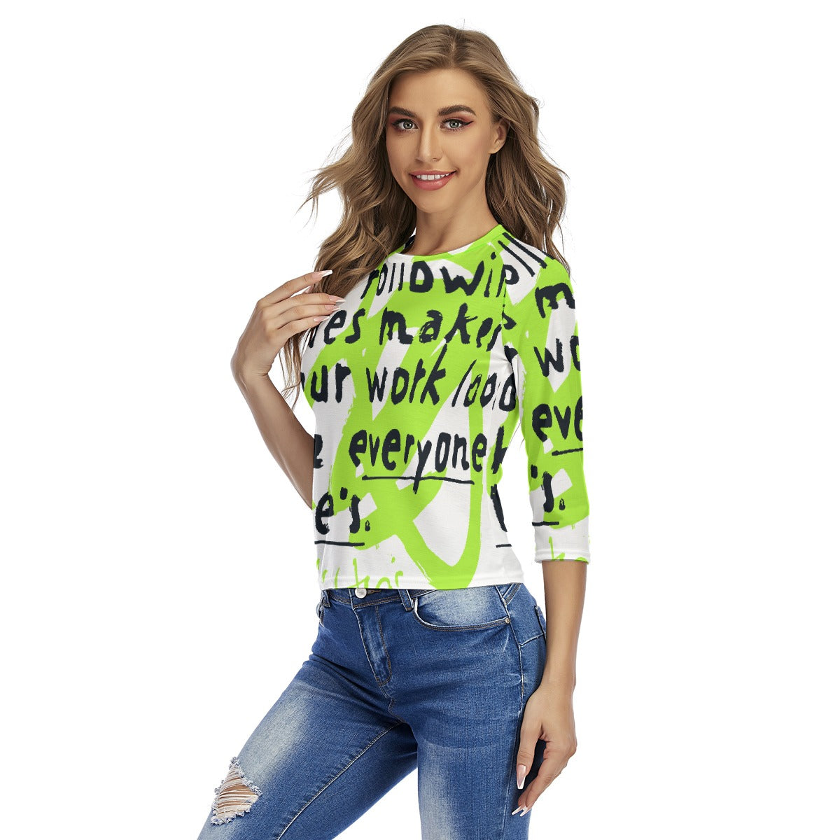 All-Over Print Women's Raglan Sleeves T-shirts