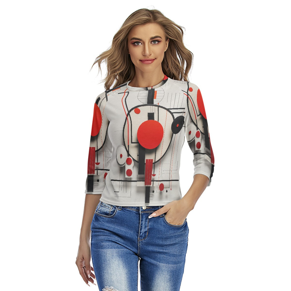 All-Over Print Women's Raglan Sleeves T-shirts