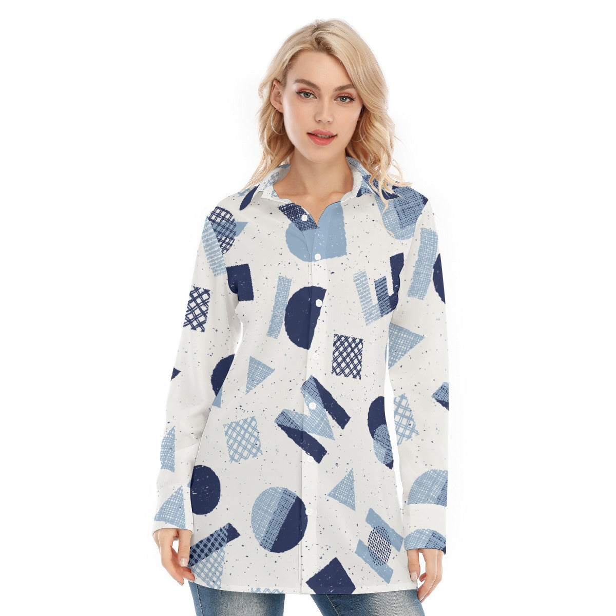 All-Over Print Women's Long Shirt