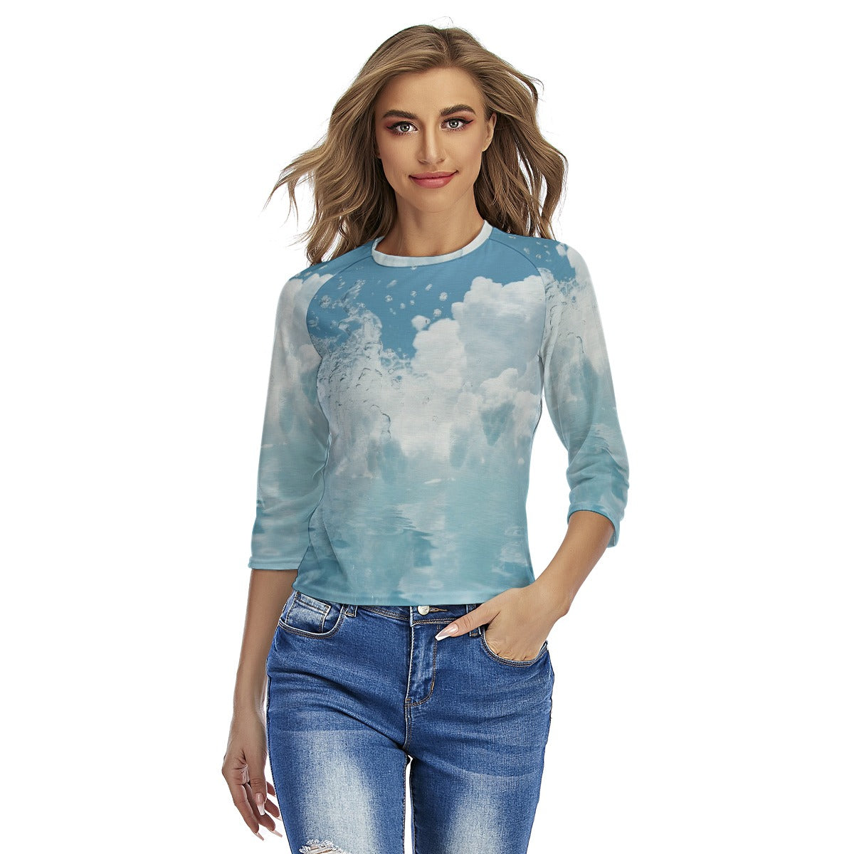 All-Over Print Women's Raglan Sleeves T-shirts