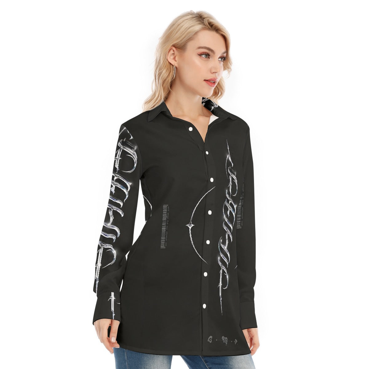 All-Over Print Women's Long Shirt