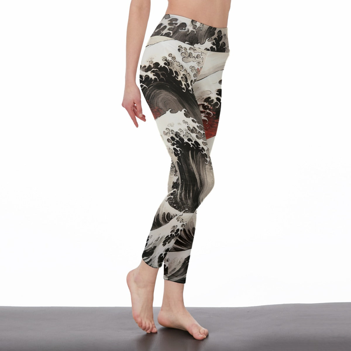 All-Over Print Women's High Waist Leggings | Side Stitch Closure