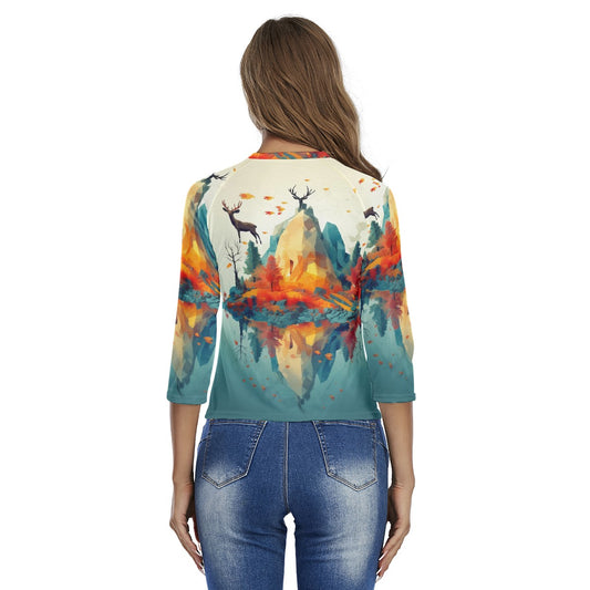 All-Over Print Women's Raglan Sleeves T-shirts