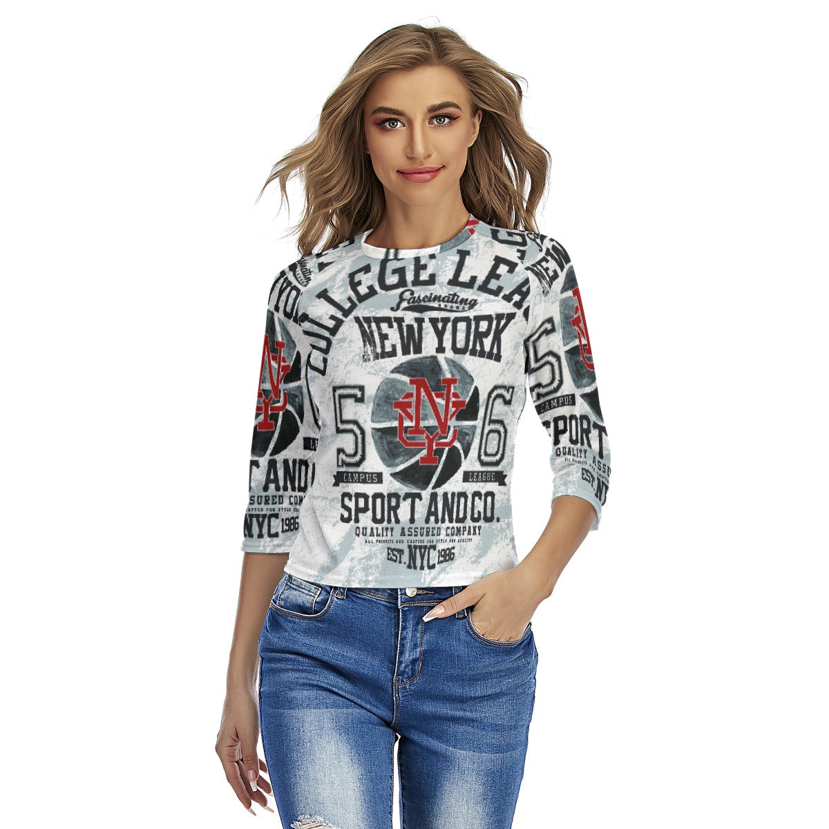 All-Over Print Women's Raglan Sleeves T-shirts