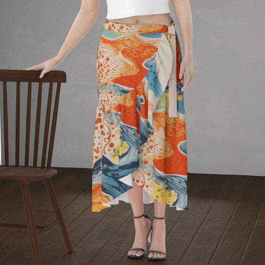 All-Over Print Women's Wrap Skirt