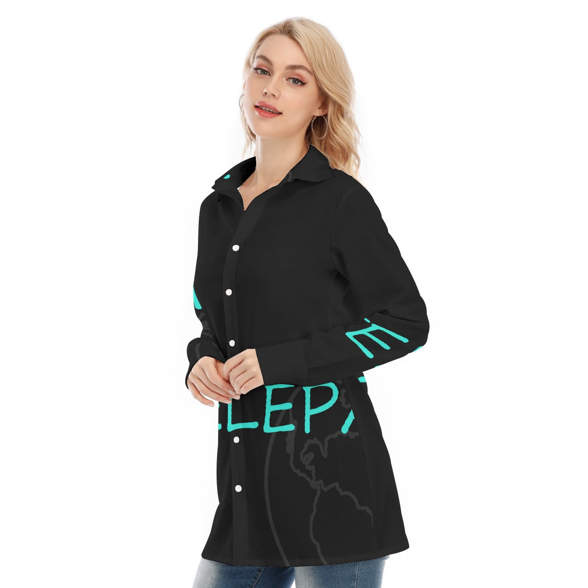 All-Over Print Women's Long Shirt