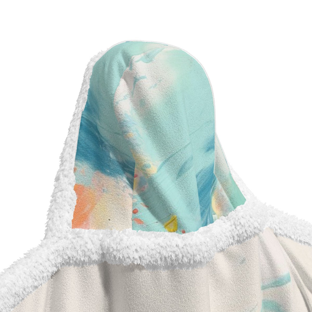 All-Over Print Unisex Wearable Hooded Blanket