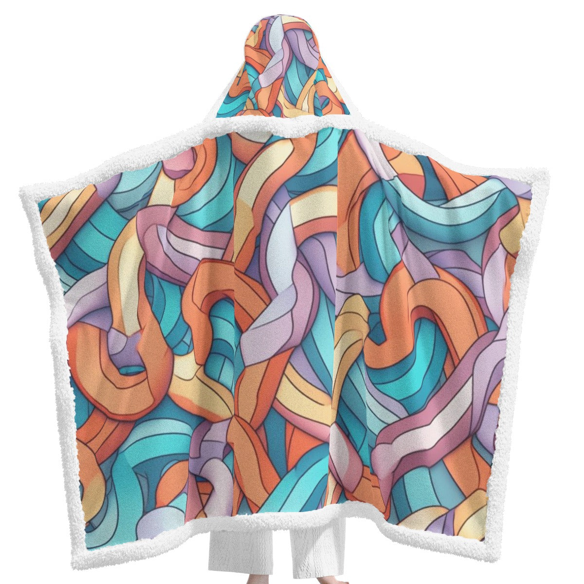 All-Over Print Unisex Wearable Hooded Blanket