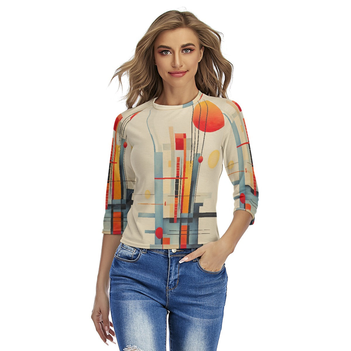 All-Over Print Women's Raglan Sleeves T-shirts