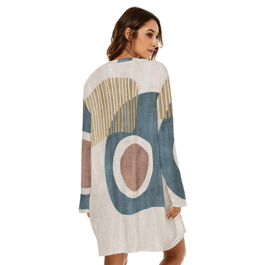 All-Over Print  Women's Loose Crew Neck Dress