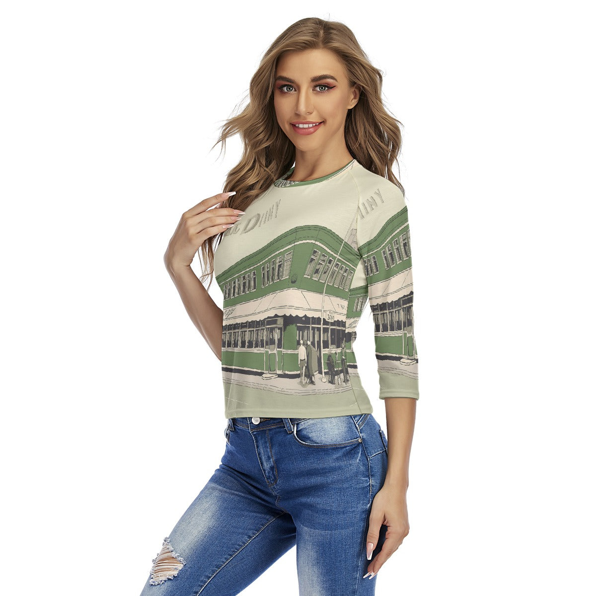 All-Over Print Women's Raglan Sleeves T-shirts