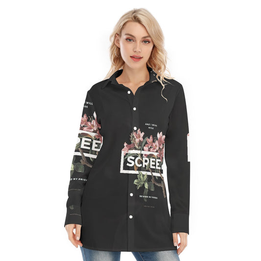 All-Over Print Women's Long Shirt