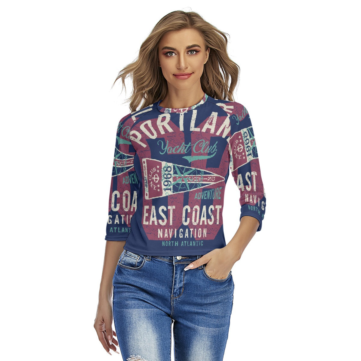 All-Over Print Women's Raglan Sleeves T-shirts