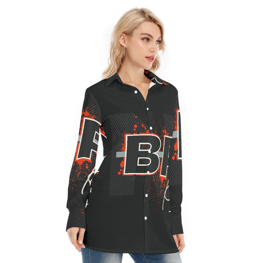 All-Over Print Women's Long Shirt