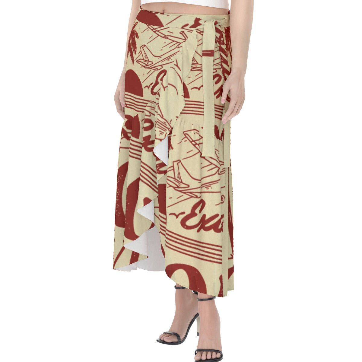 All-Over Print Women's Wrap Skirt