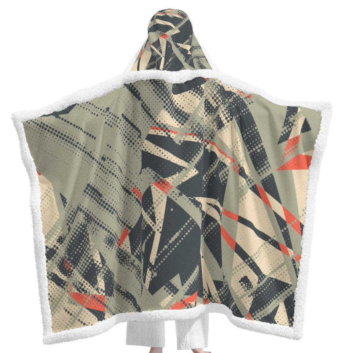 All-Over Print Unisex Wearable Hooded Blanket