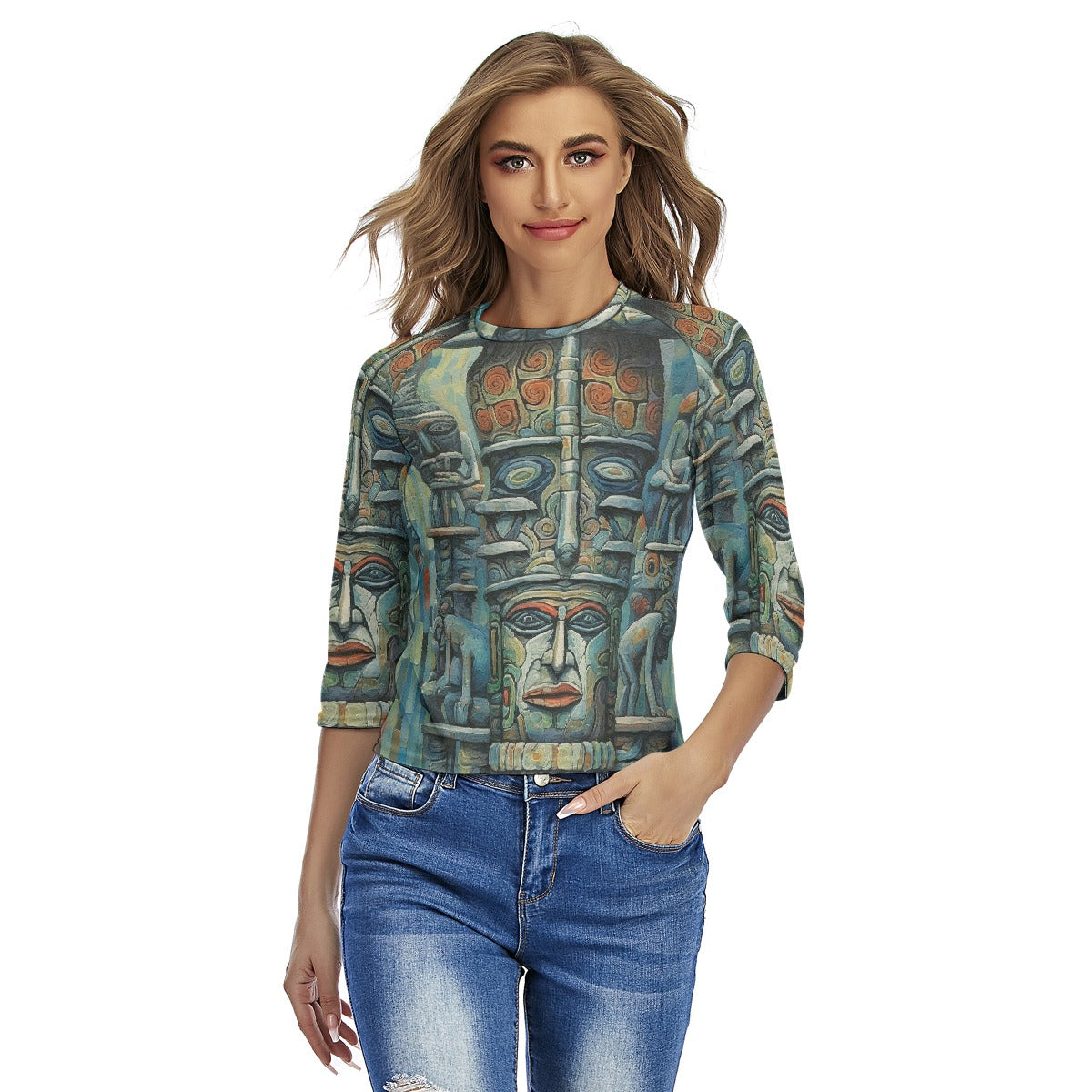 All-Over Print Women's Raglan Sleeves T-shirts