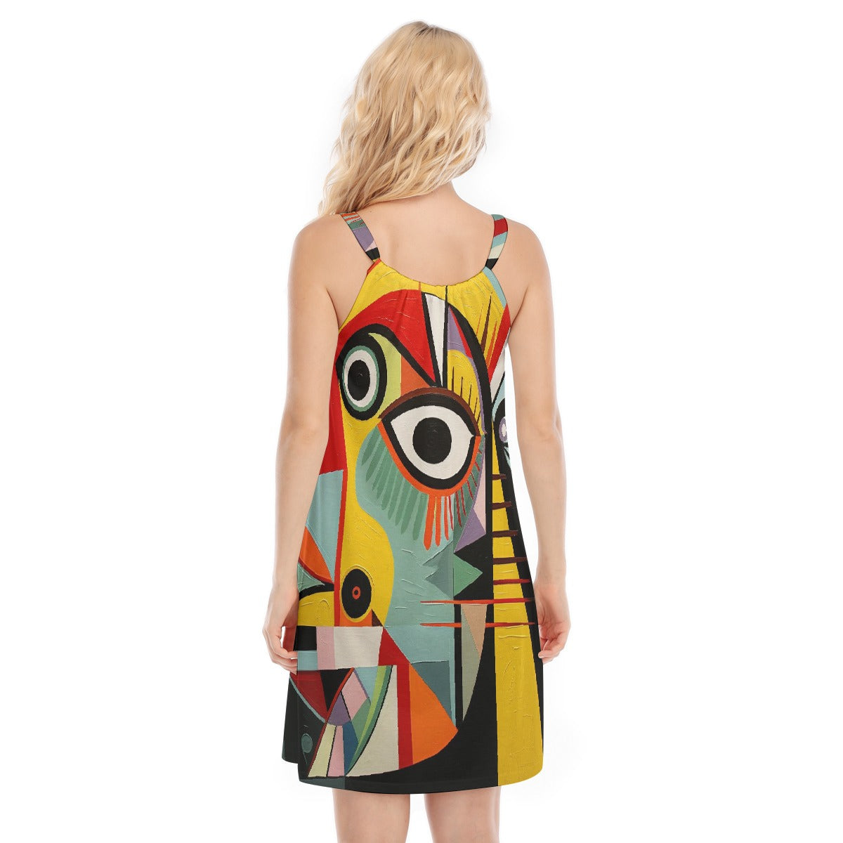 All-Over Print Women's O-neck Cami Dress