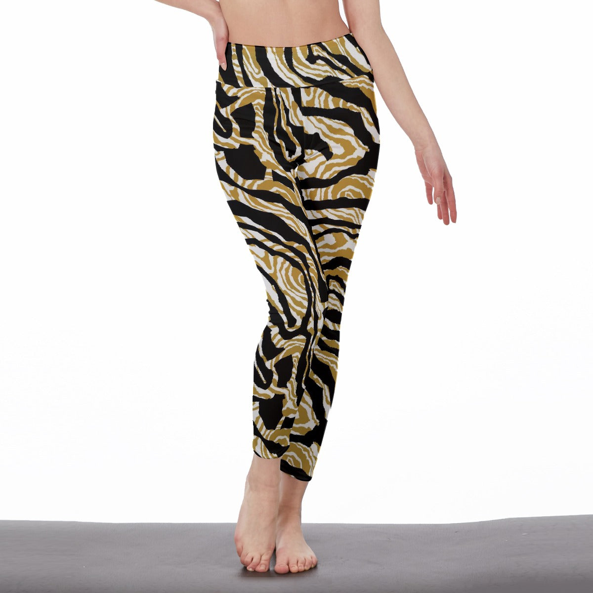 All-Over Print Women's High Waist Leggings | Side Stitch Closure