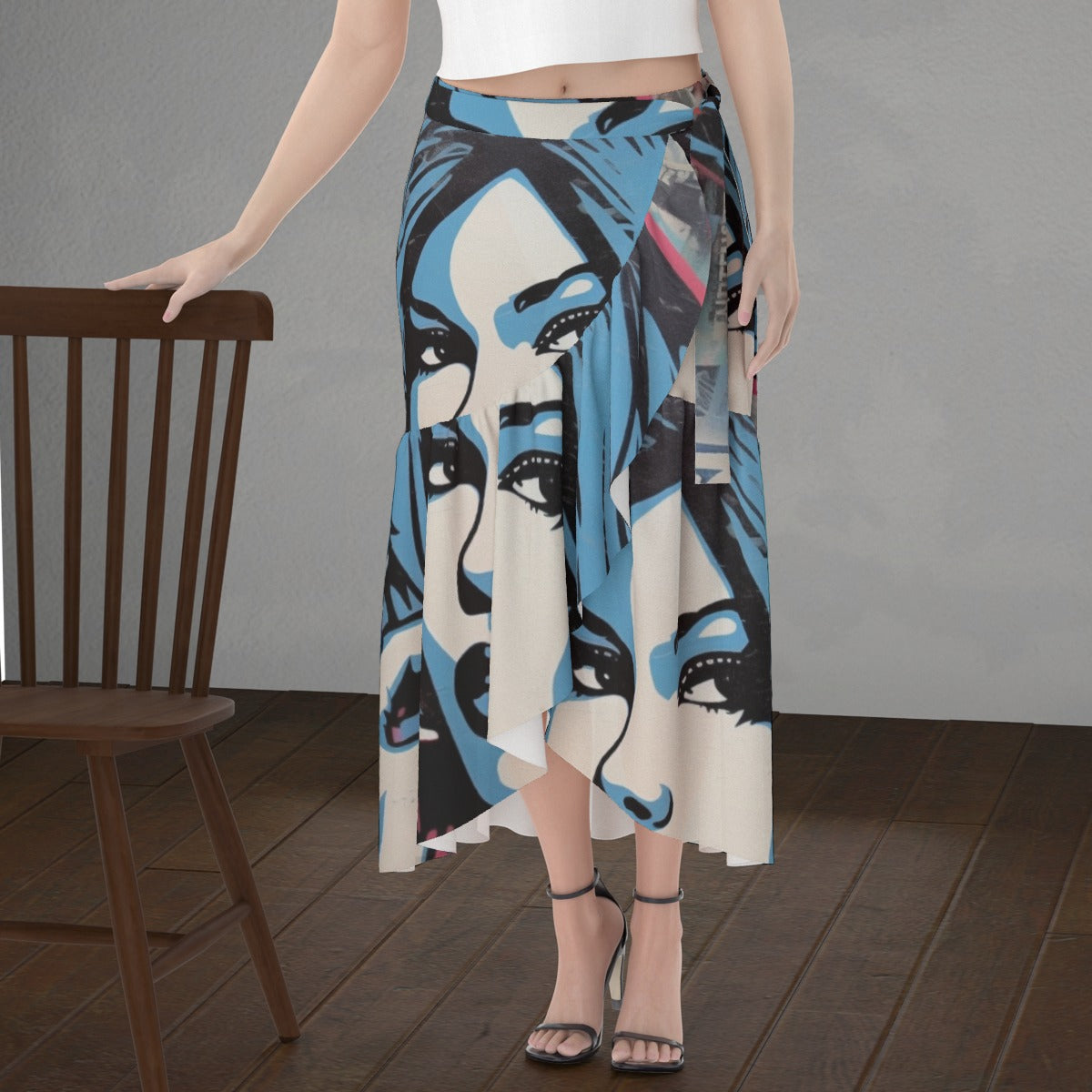 All-Over Print Women's Wrap Skirt