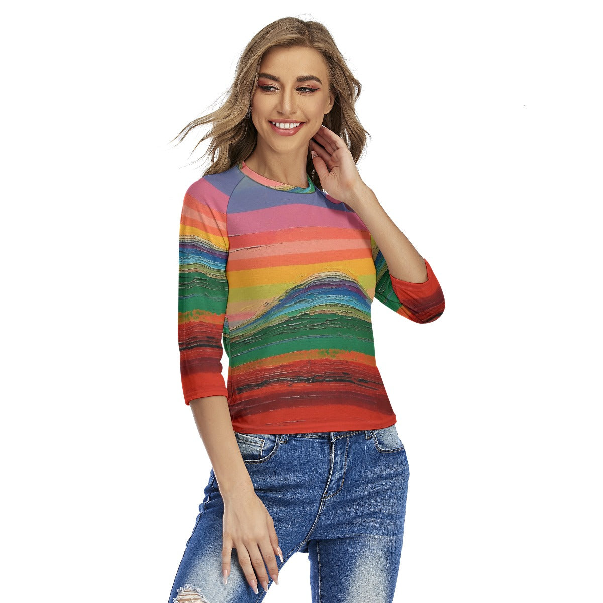 All-Over Print Women's Raglan Sleeves T-shirts