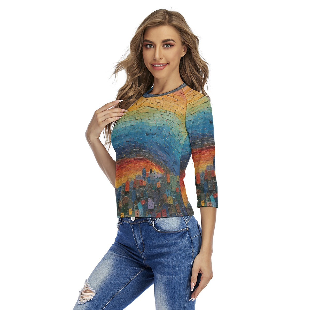 All-Over Print Women's Raglan Sleeves T-shirts