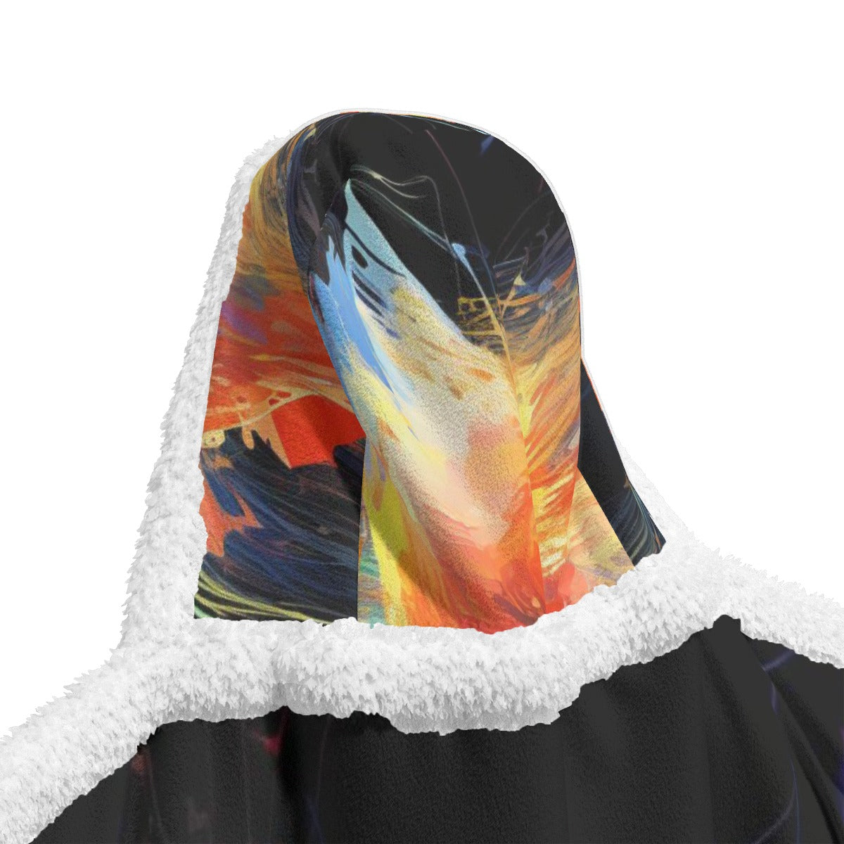 All-Over Print Unisex Wearable Hooded Blanket