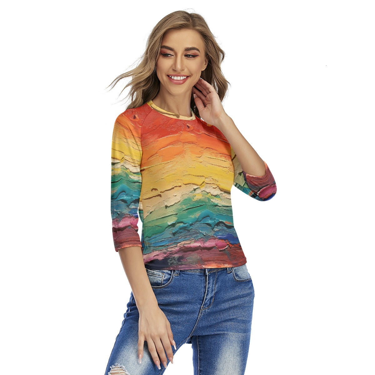 All-Over Print Women's Raglan Sleeves T-shirts