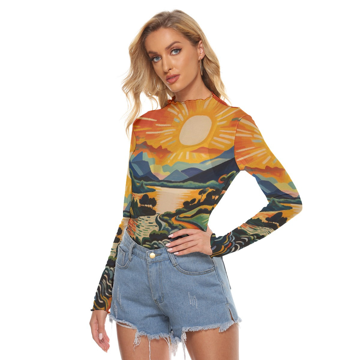 All-Over Print Women's Mesh T-shirt