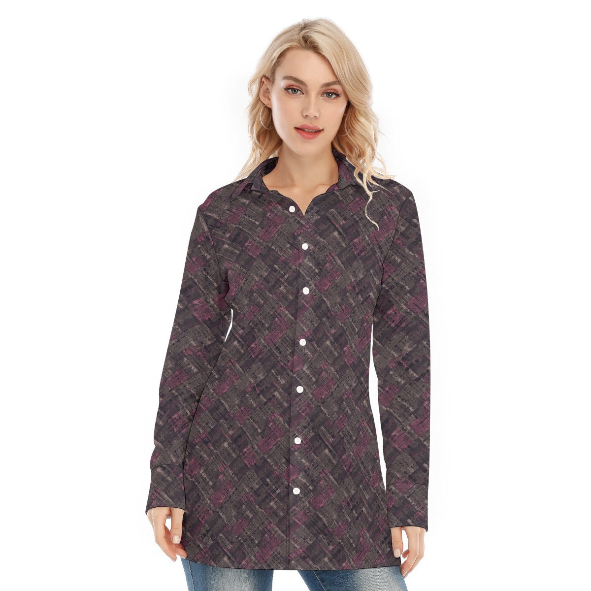 All-Over Print Women's Long Shirt