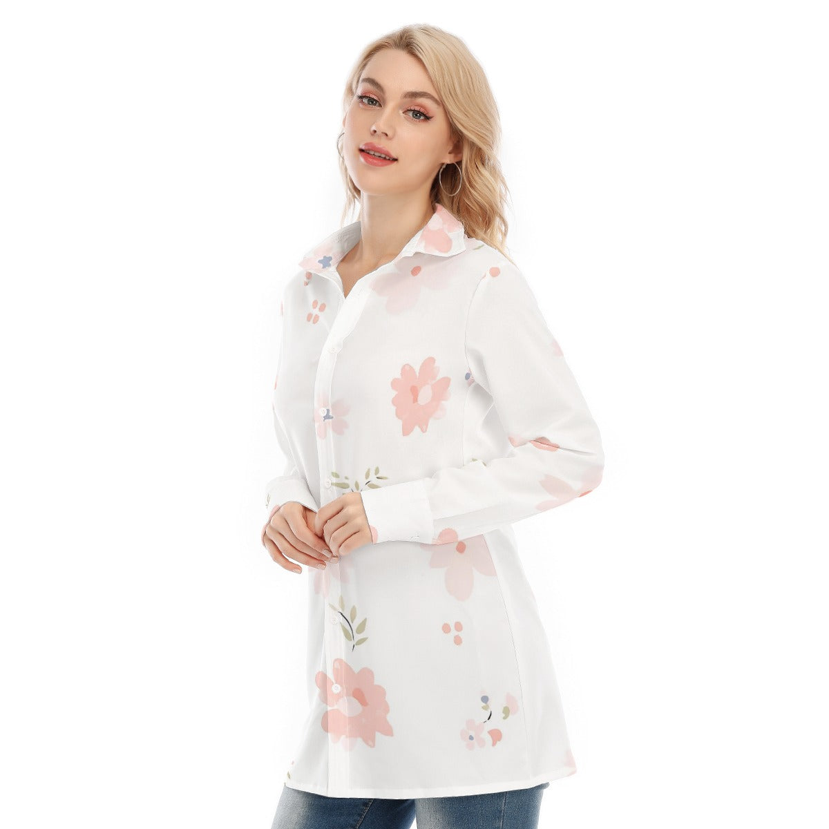 All-Over Print Women's Long Shirt