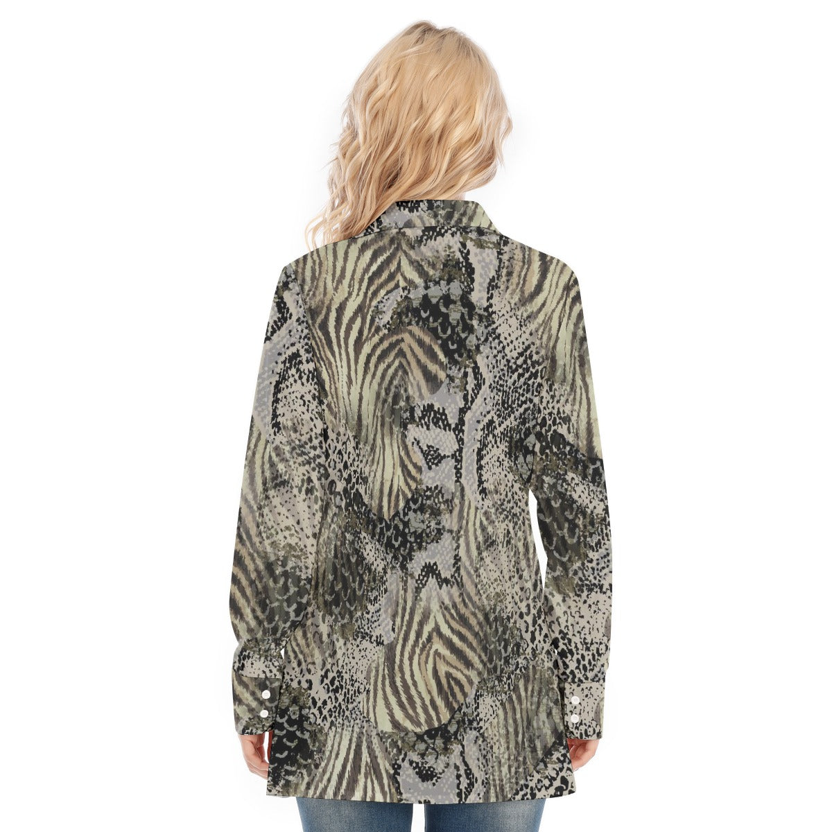 All-Over Print Women's Long Shirt