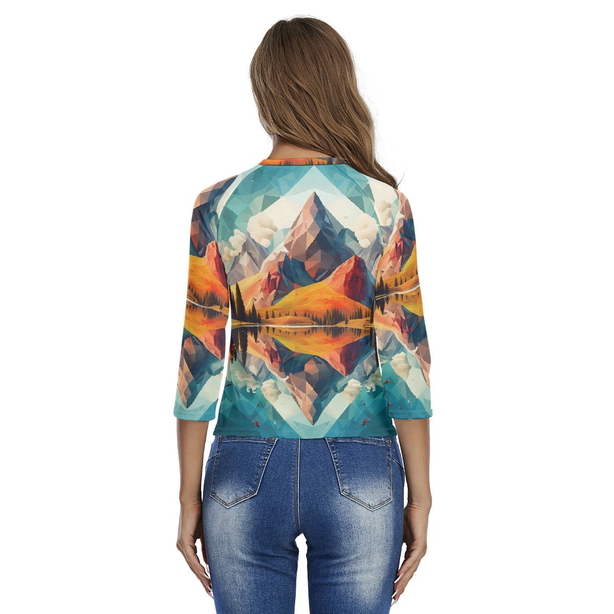 All-Over Print Women's Raglan Sleeves T-shirts