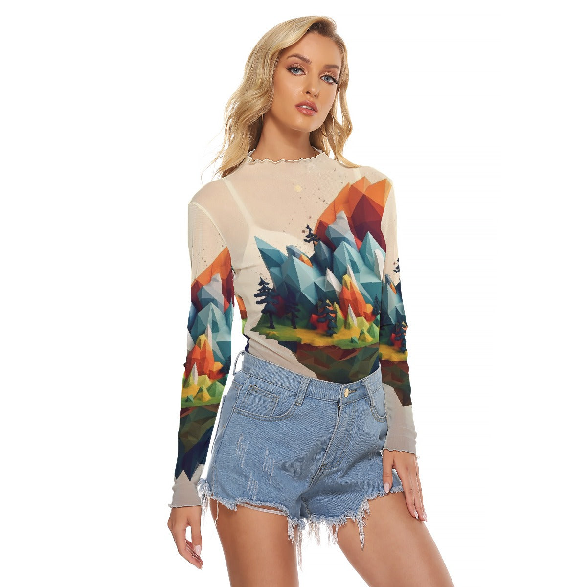 All-Over Print Women's Mesh T-shirt