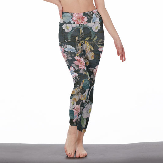 All-Over Print Women's High Waist Leggings | Side Stitch Closure