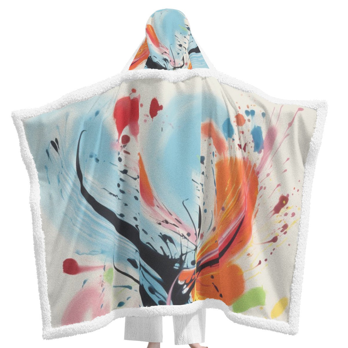 All-Over Print Unisex Wearable Hooded Blanket