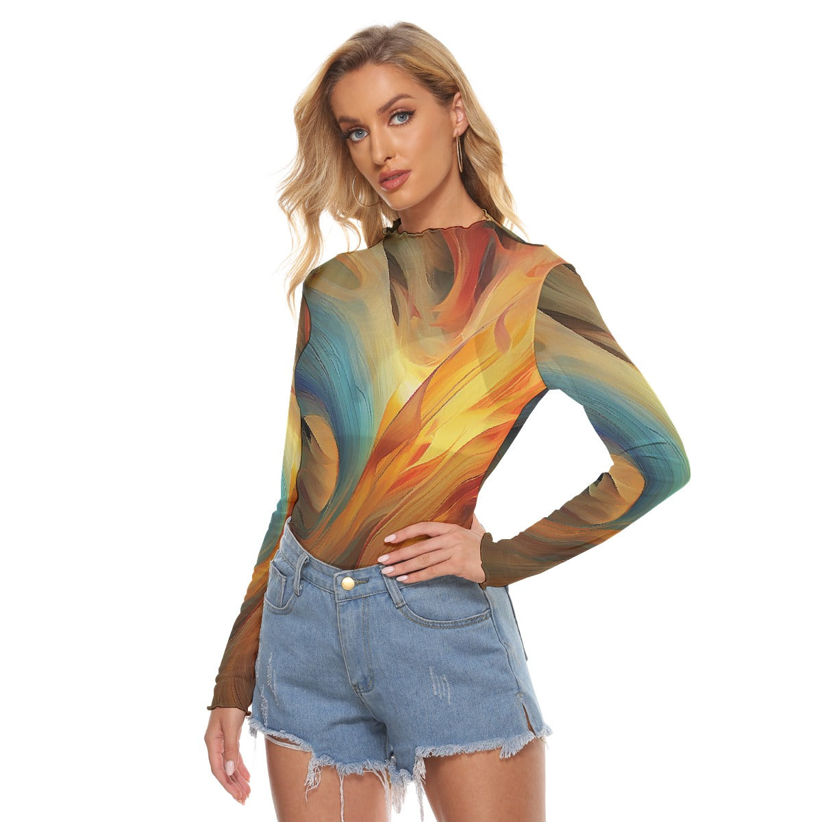 All-Over Print Women's Mesh T-shirt