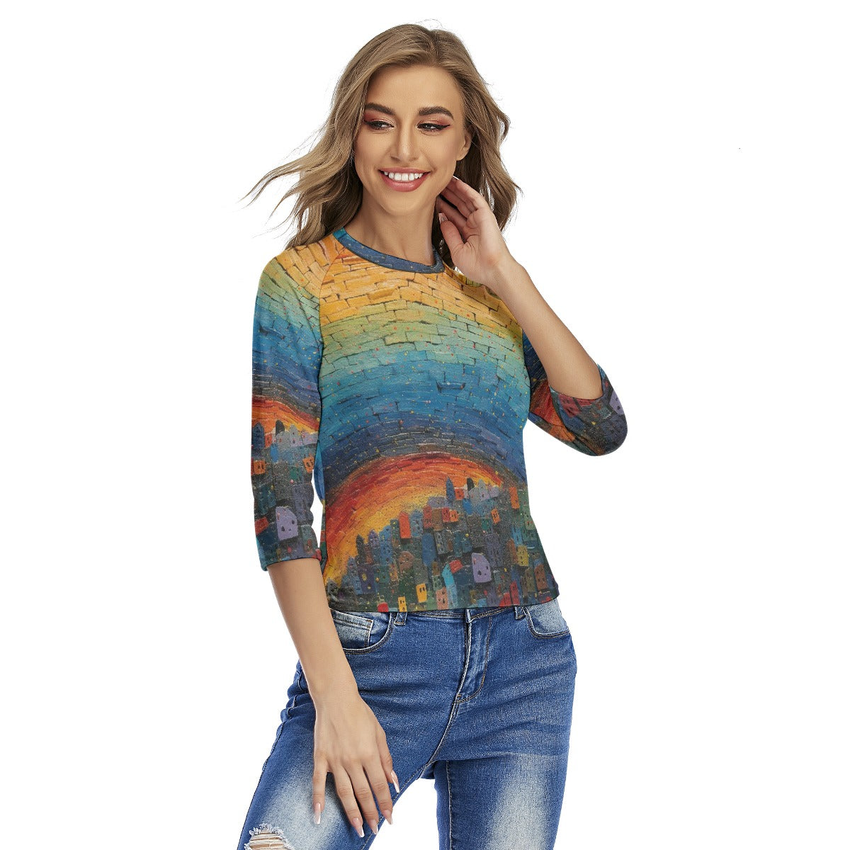 All-Over Print Women's Raglan Sleeves T-shirts