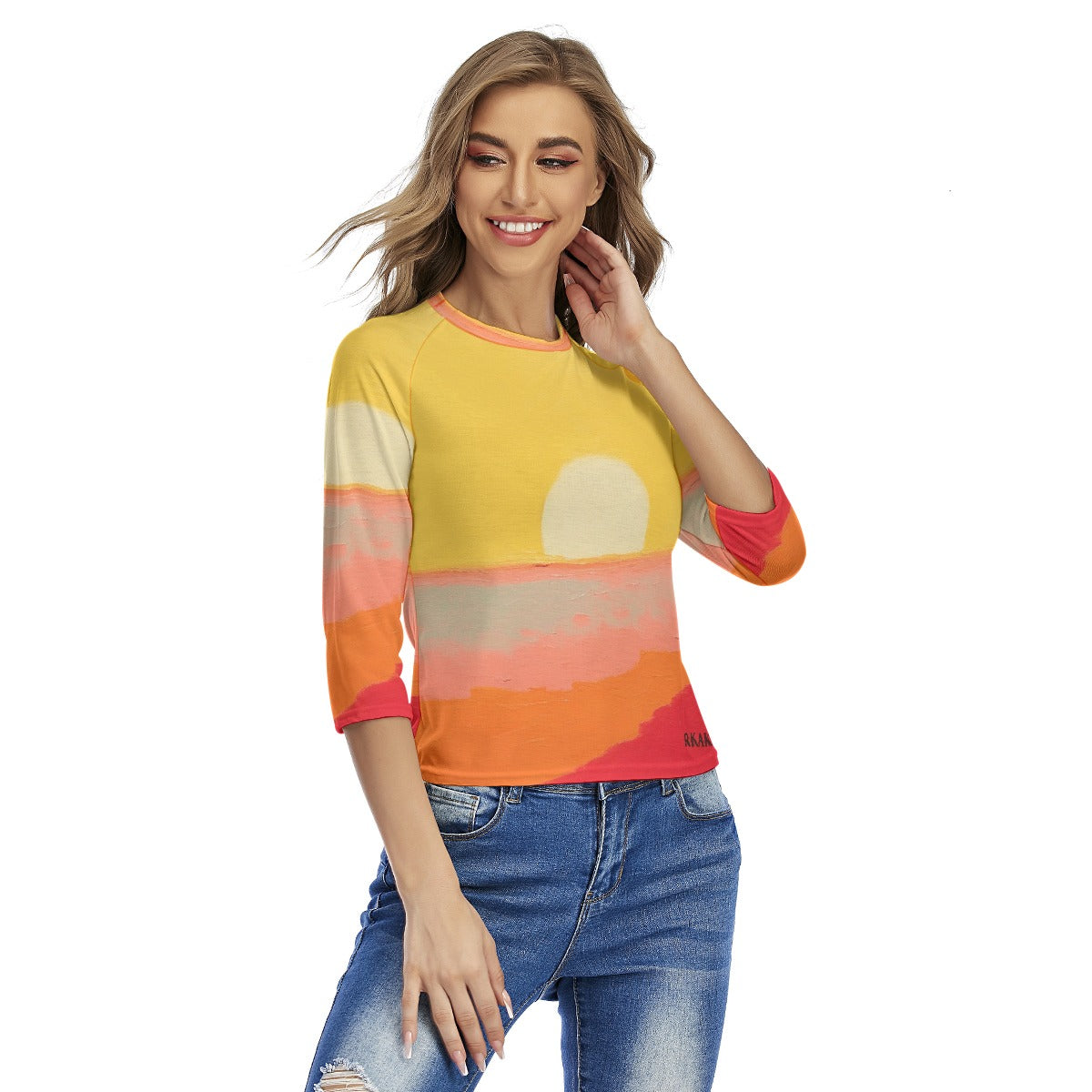 All-Over Print Women's Raglan Sleeves T-shirts