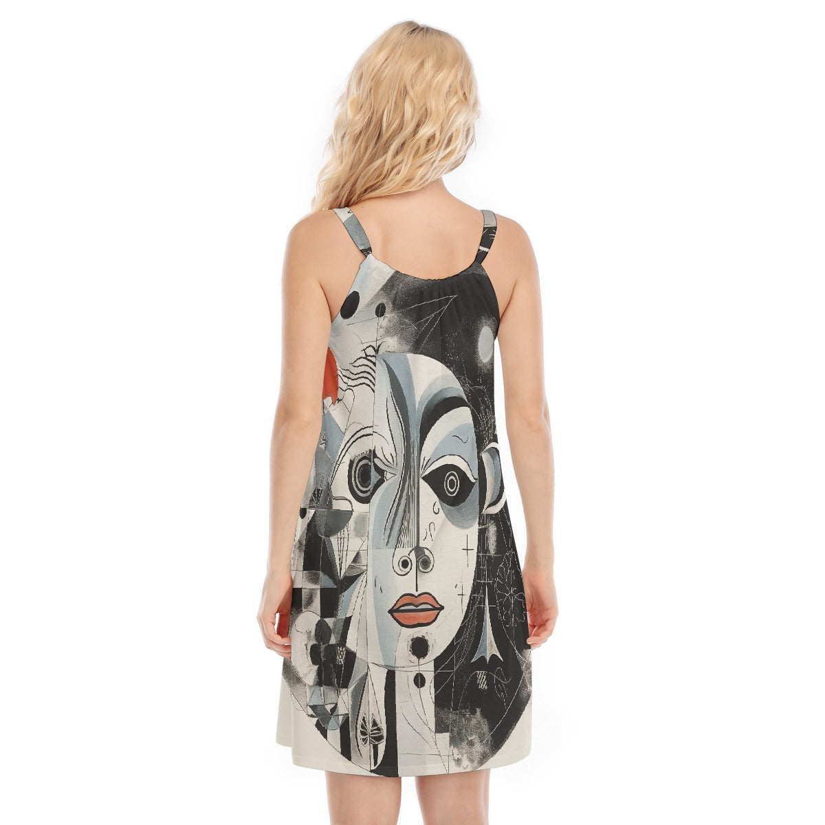 All-Over Print Women's O-neck Cami Dress