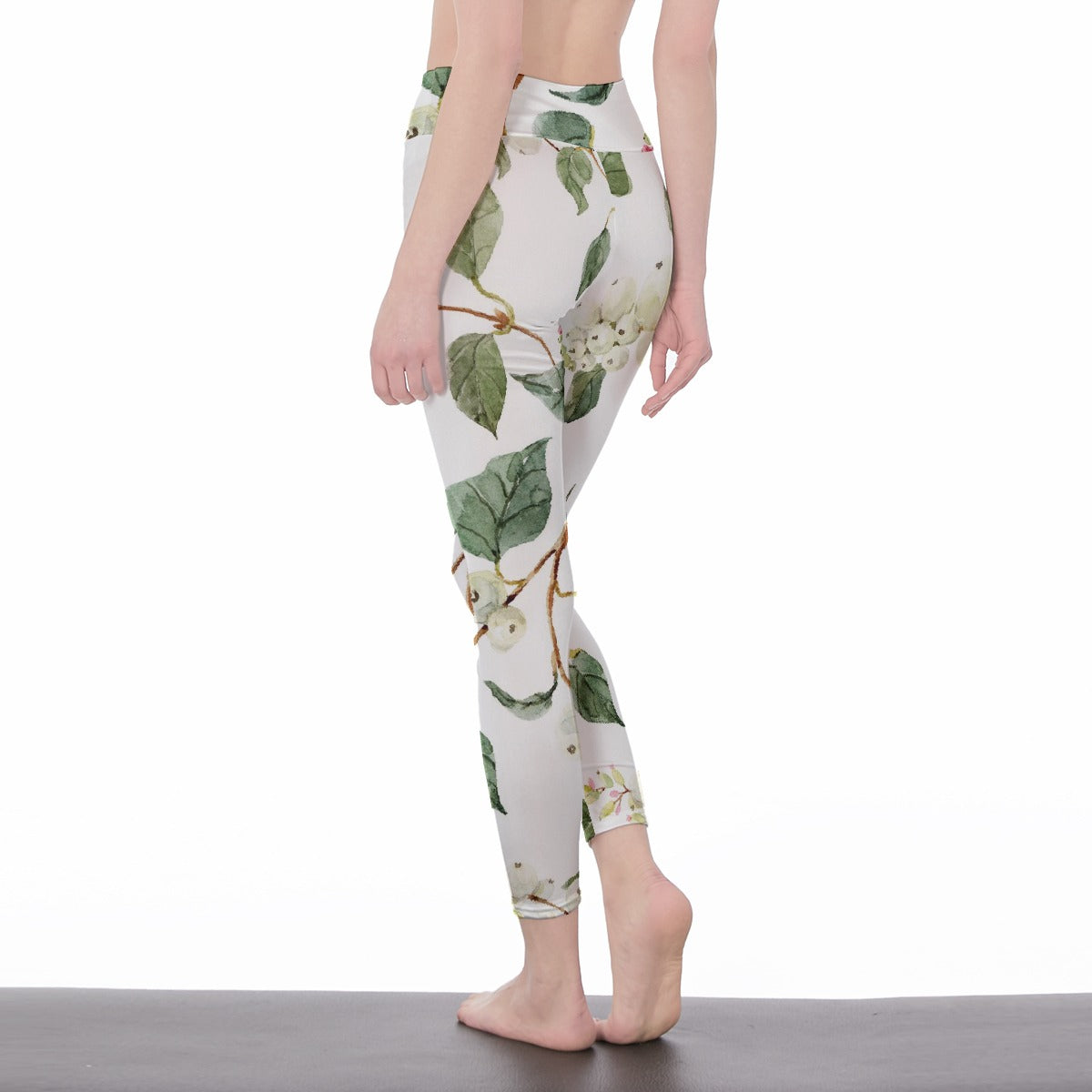 All-Over Print Women's High Waist Leggings | Side Stitch Closure