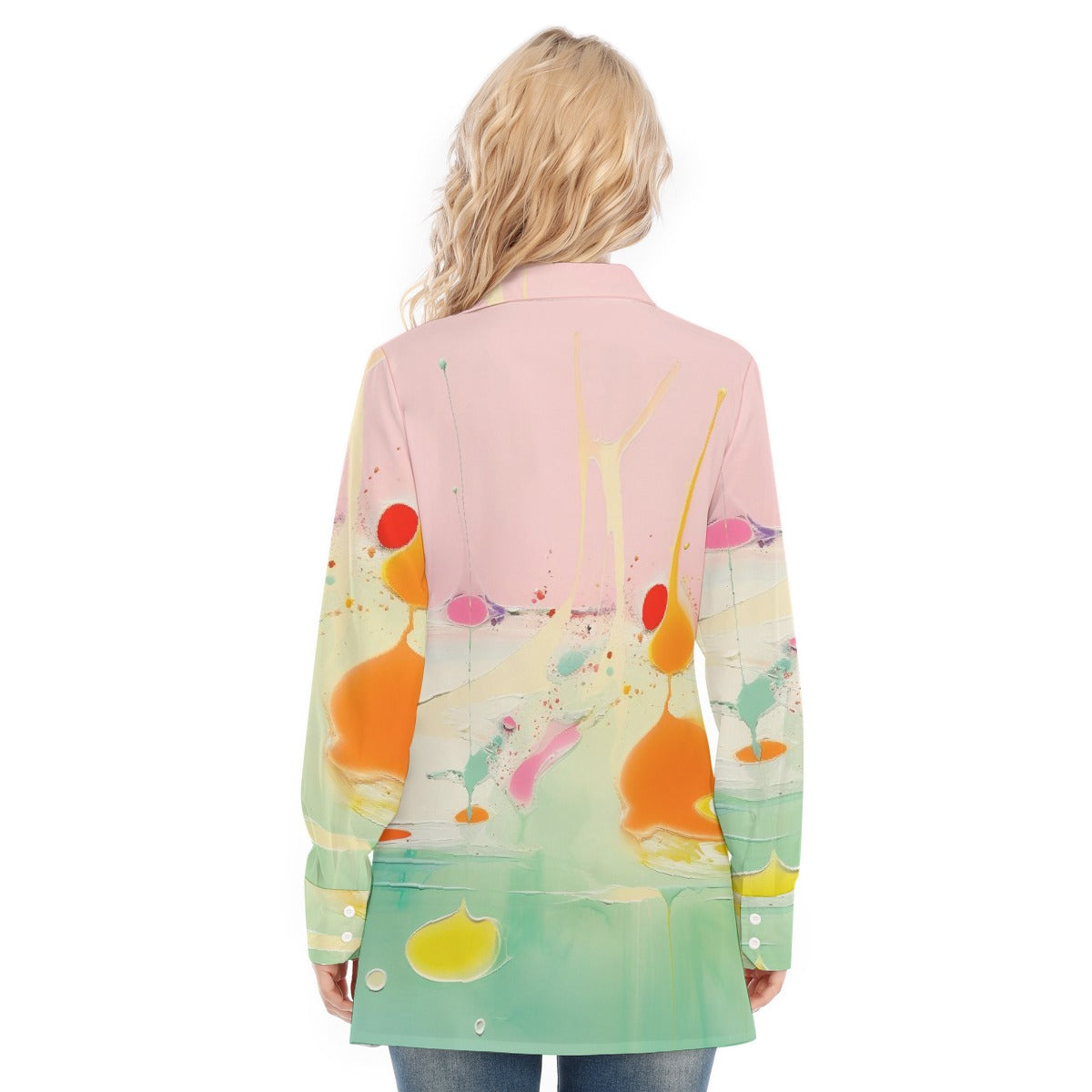 All-Over Print Women's Long Shirt