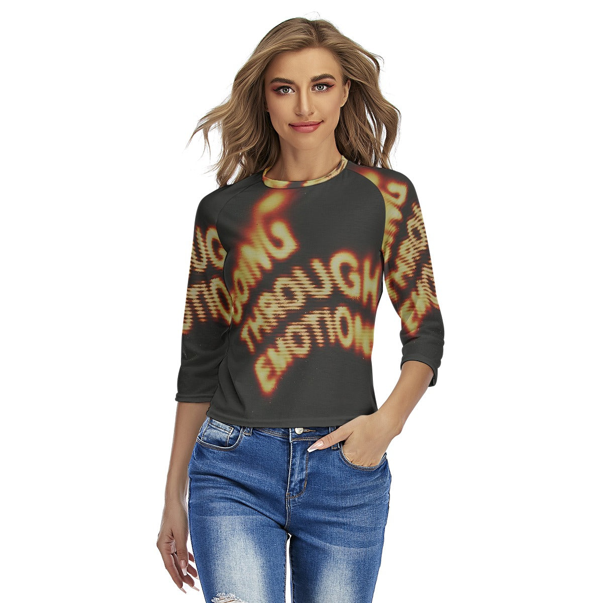 All-Over Print Women's Raglan Sleeves T-shirts