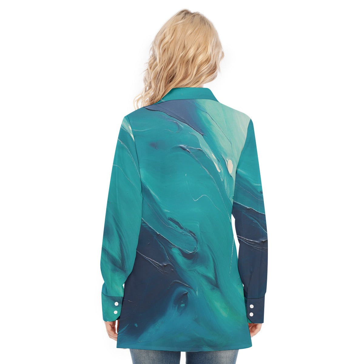 All-Over Print Women's Long Shirt