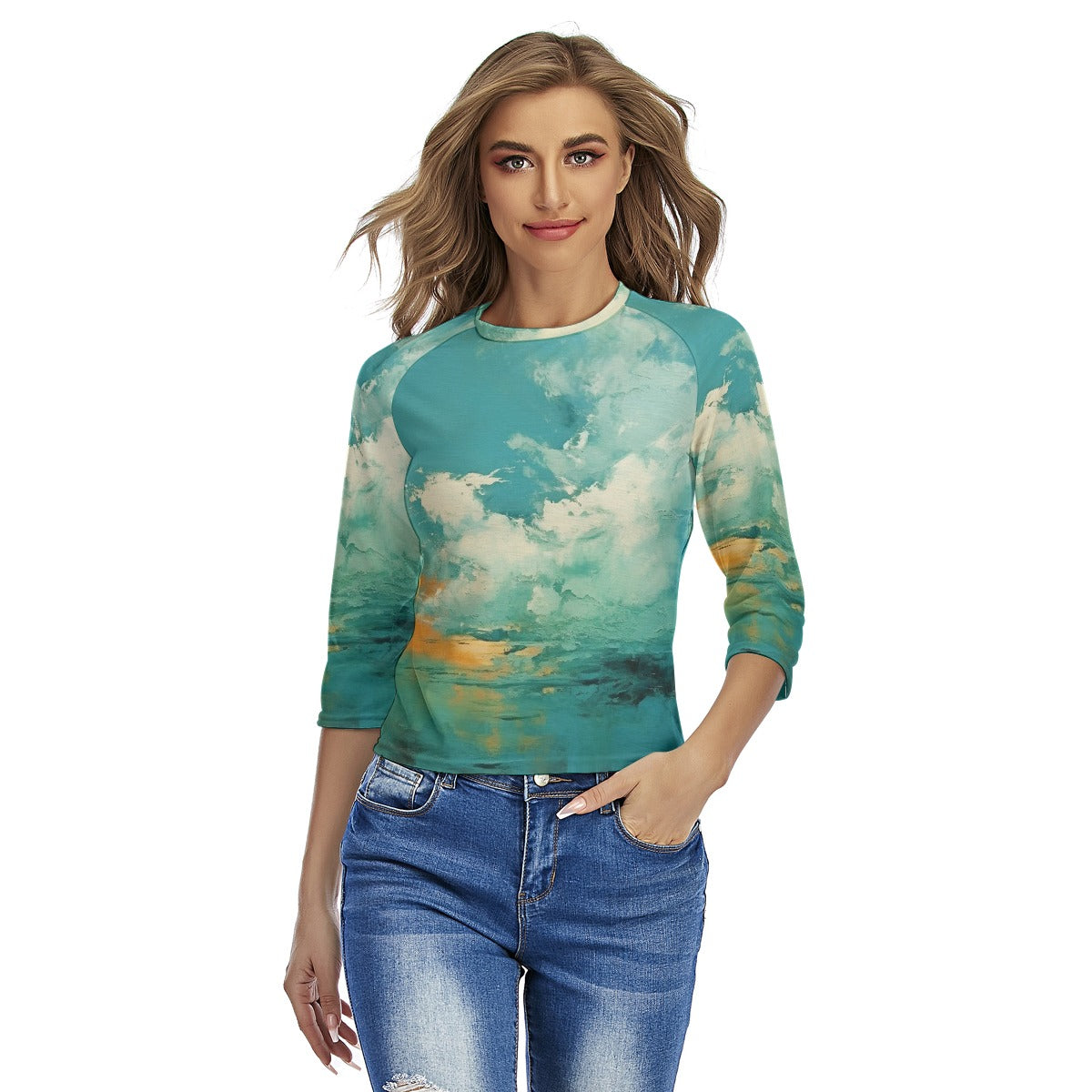 All-Over Print Women's Raglan Sleeves T-shirts