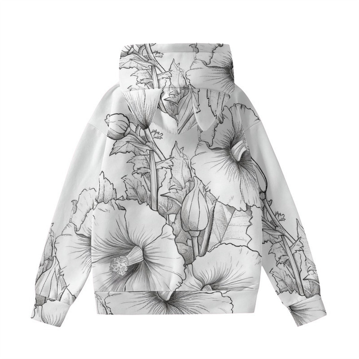 All-Over Print Women’s Hoodie With Decorative Ears